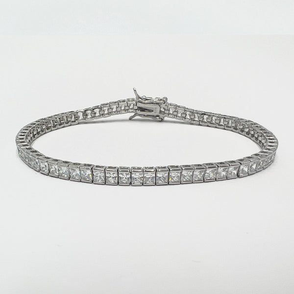 Bracelet Tennis Cassette 4mm Silver