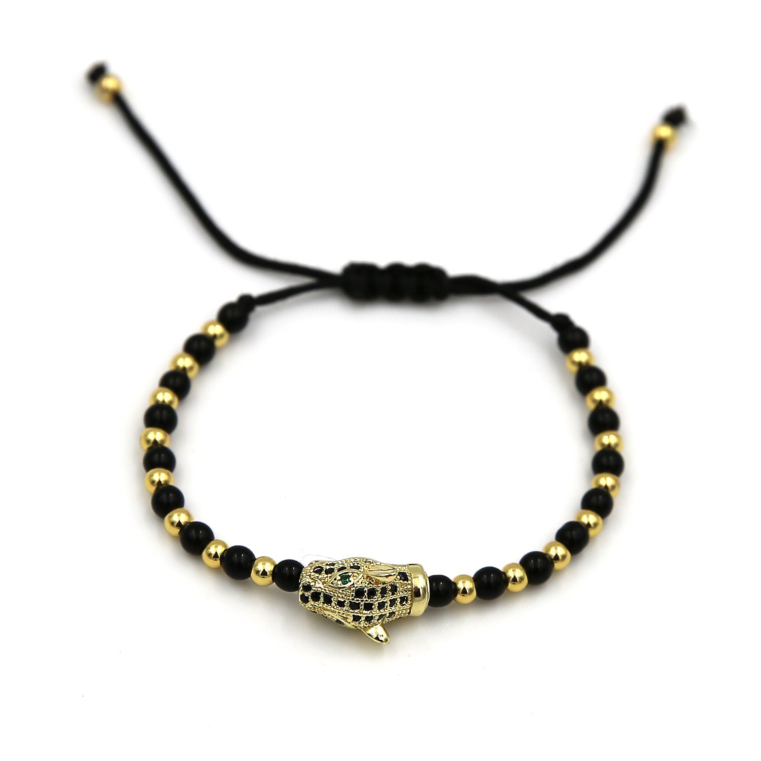 Adjustable Black Ritual Bracelet