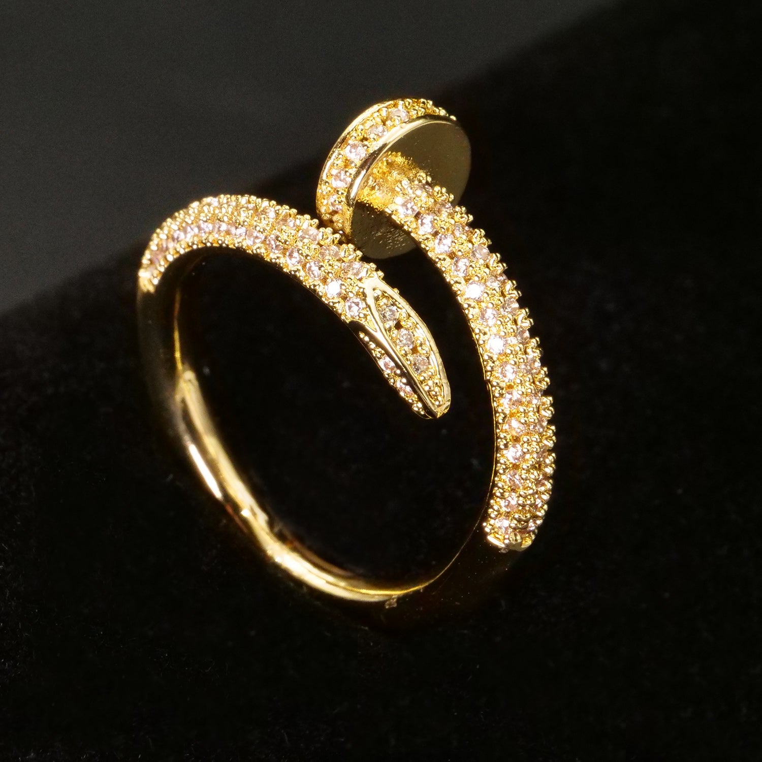 Screw Gold Adjustable Ring