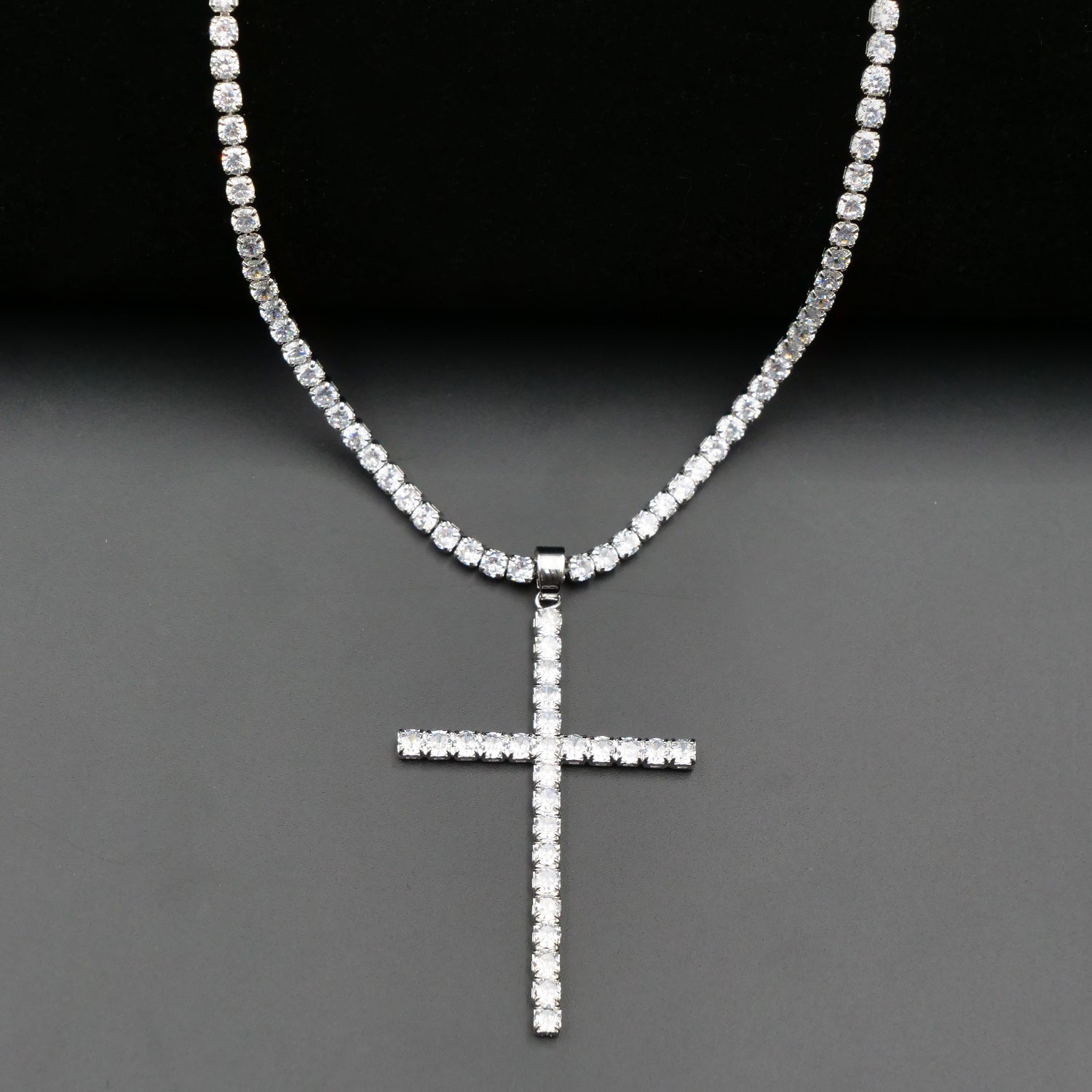 Necklace Tennis Church Silver