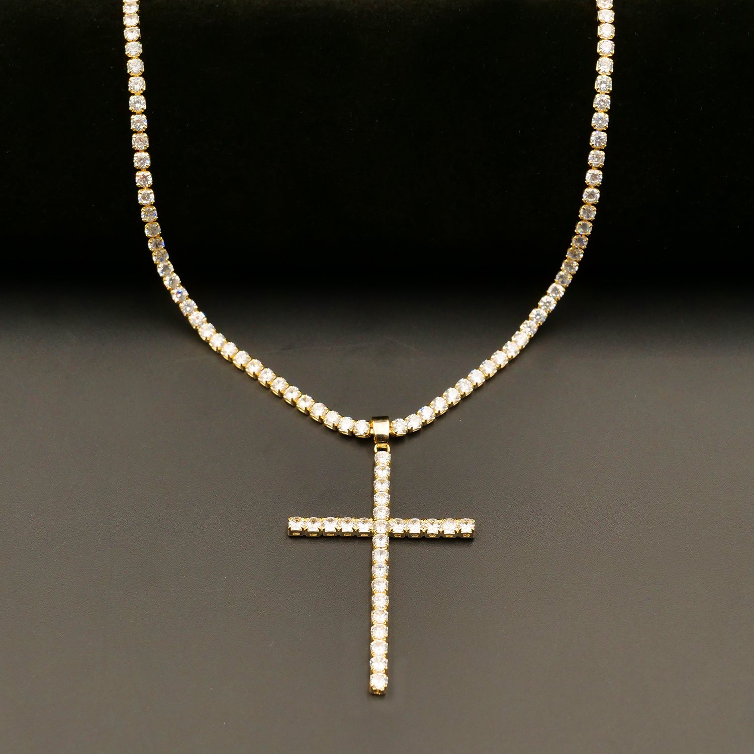 Necklace Tennis Church Gold