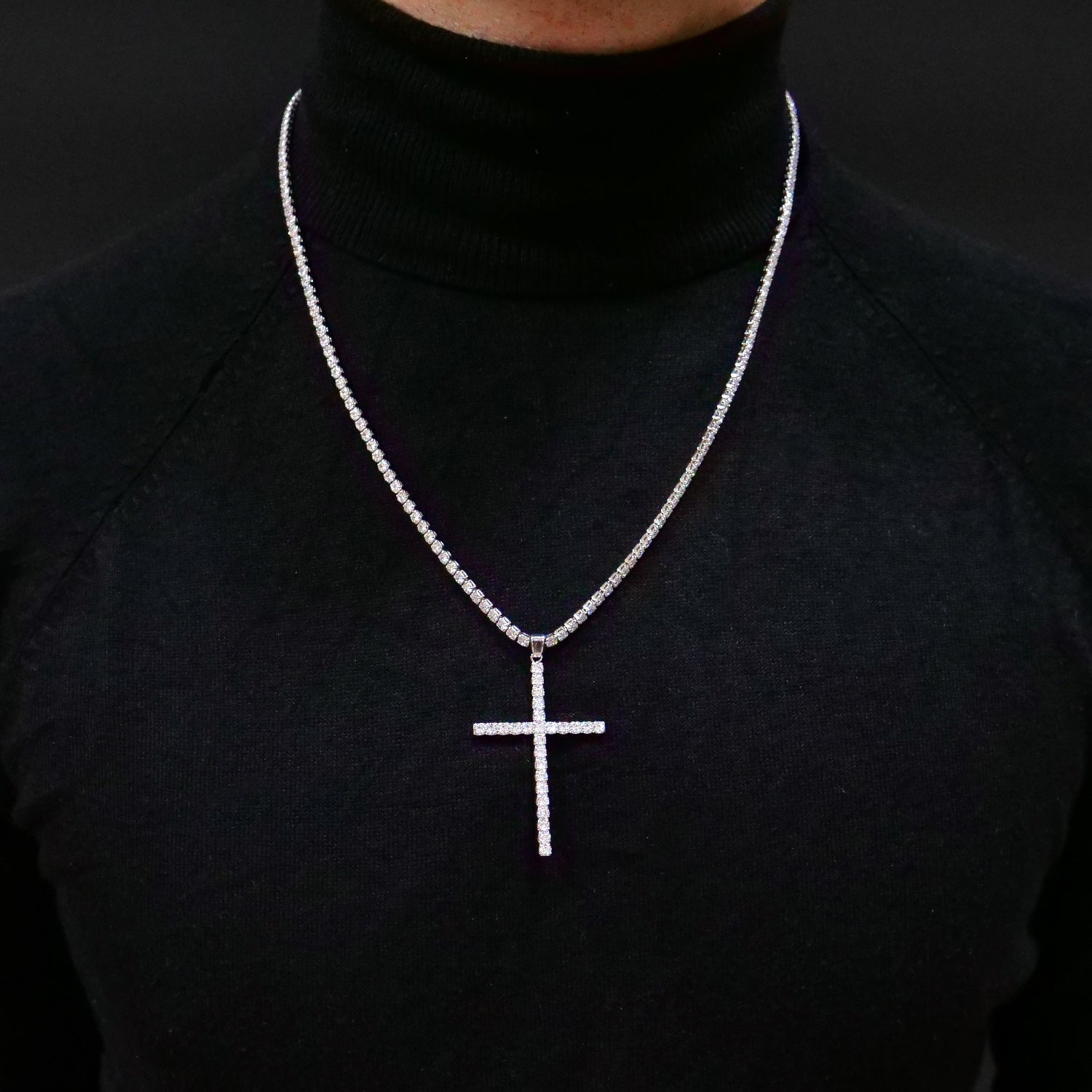 Necklace Tennis Church Silver