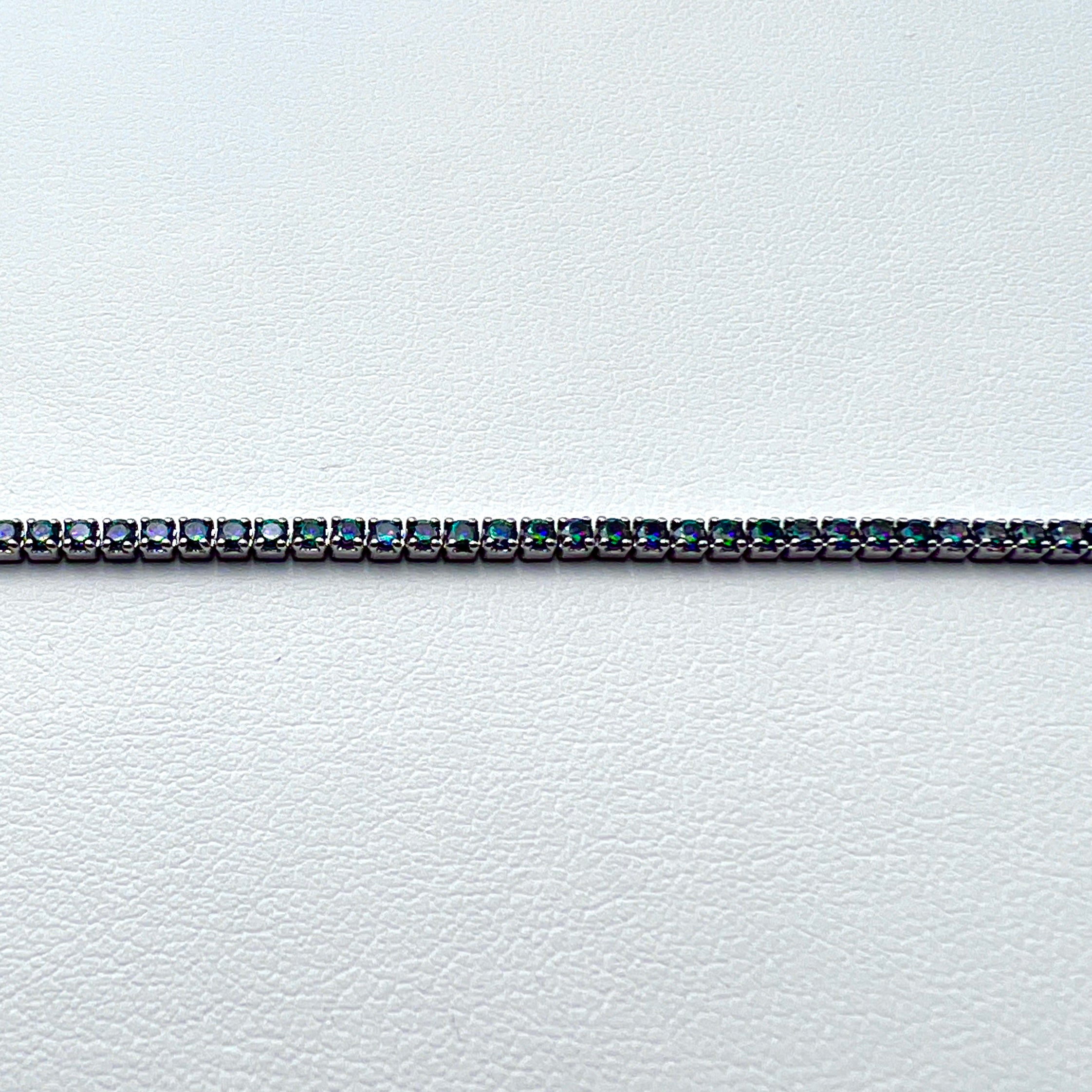 Bracelet Tennis Gray 1.5mm Silver