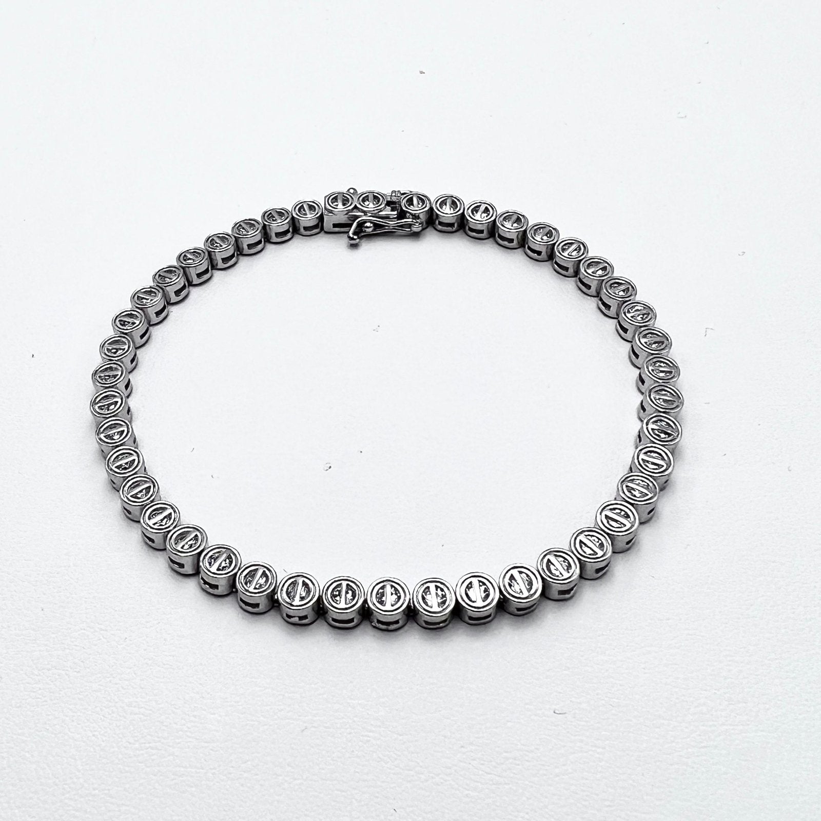 Tennis Pills Fine Silver Bracelet