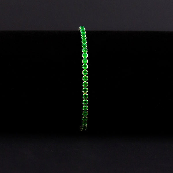 Bracelet Tennis Green 3mm